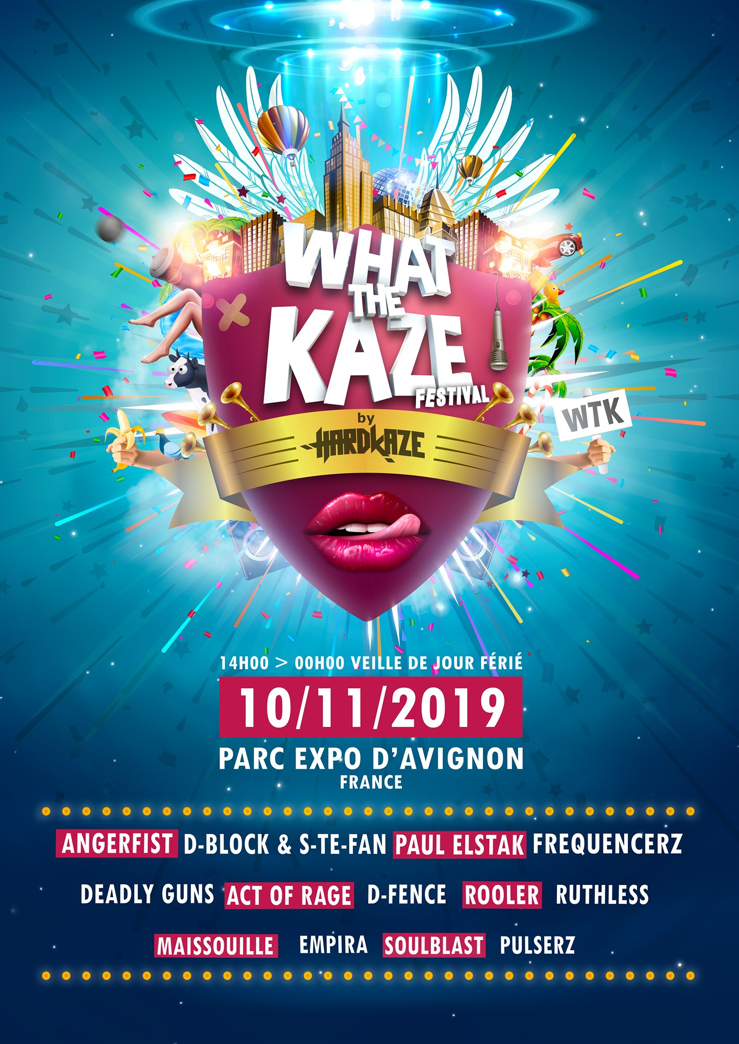 What The Kaze - Passion BPM - Hardkaze - visuel full line up