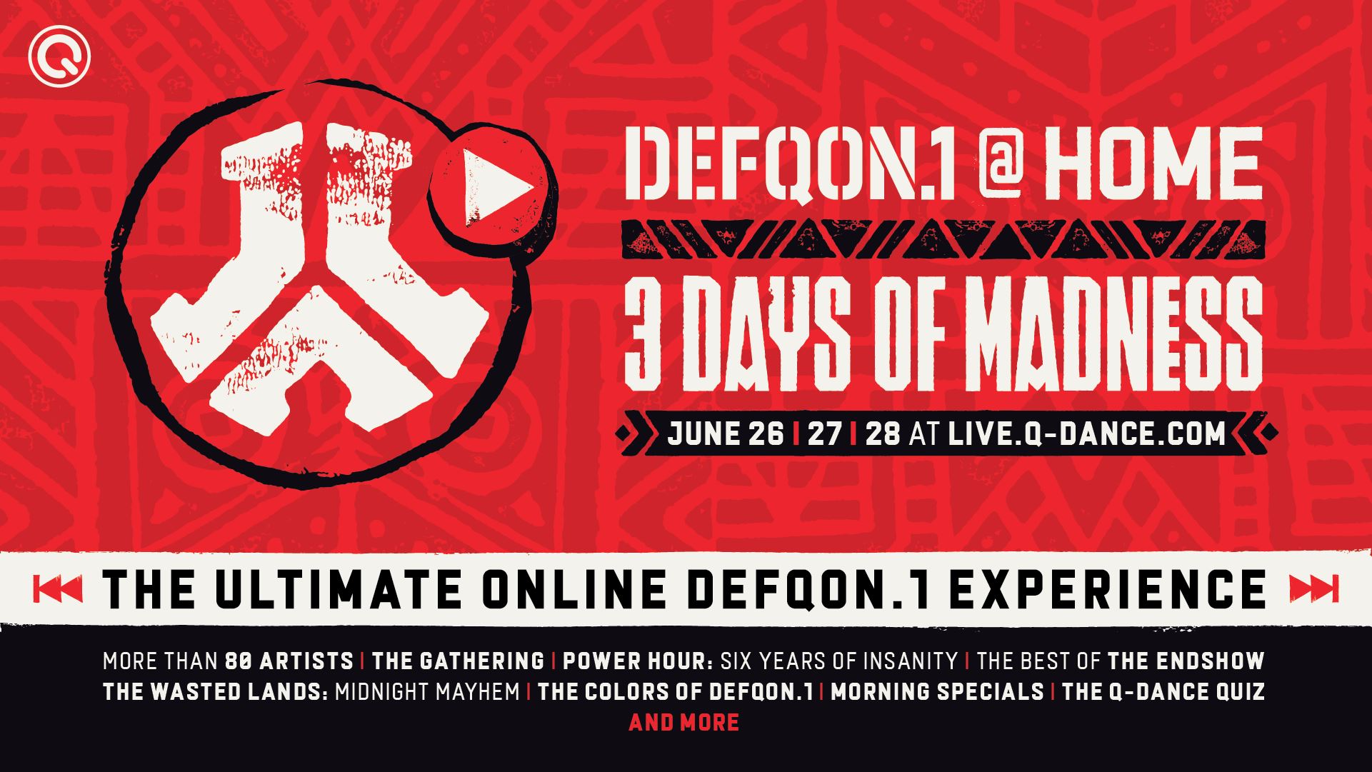 Defqon.1 s'invite dans ton salon pour 3 jours !