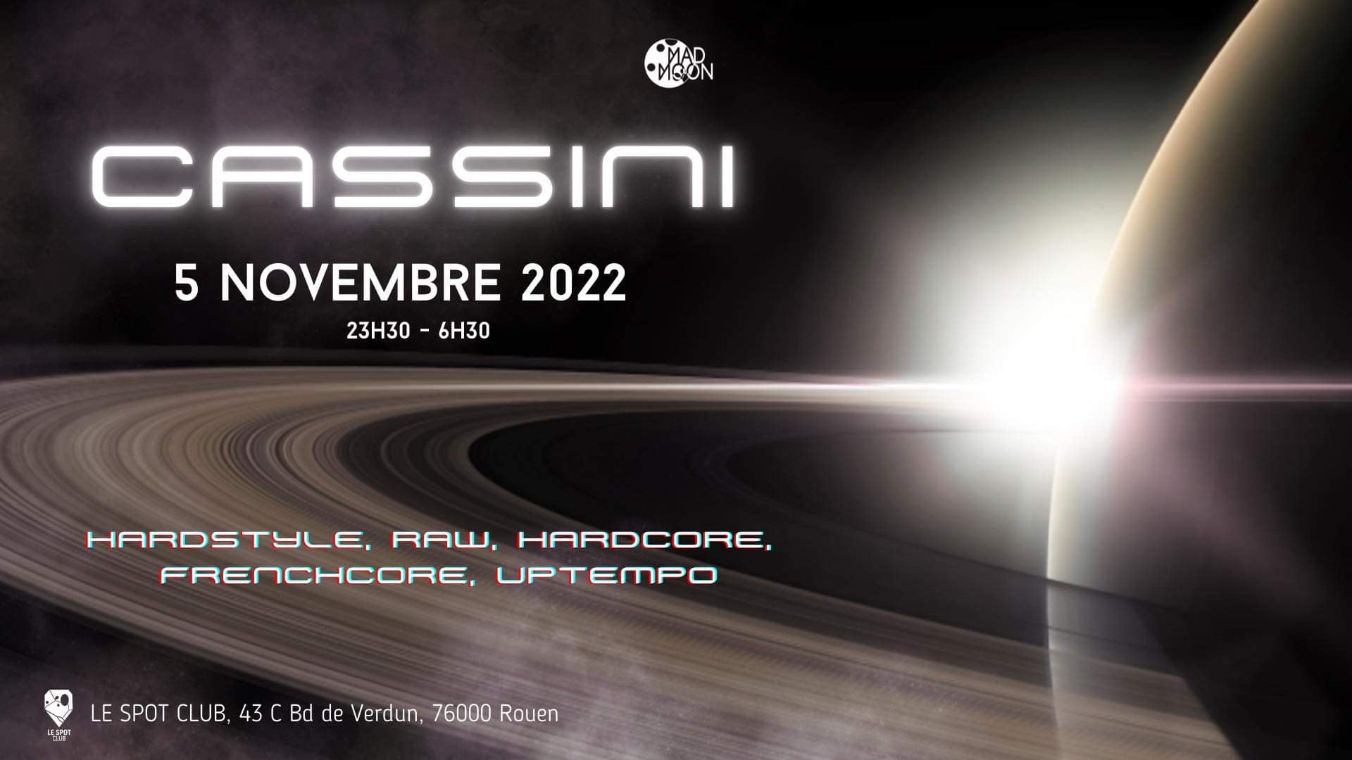 Cassini : 3 raisons de se rendre à la soirée de Mad Moon